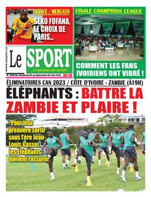 Le Sport n°4769 - du vendredi 3 juin 2022