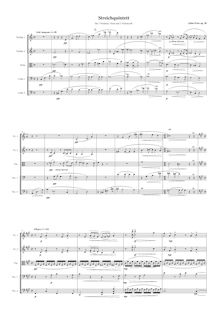 Partition , Sehr langsam - Allegro, corde quintette, Streichquintett mit obligater Sopran-Vokalise im 2. Satz