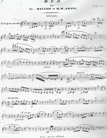 Partition de violon, Grand Duo Concert sur Dom Sébastien, Op.21