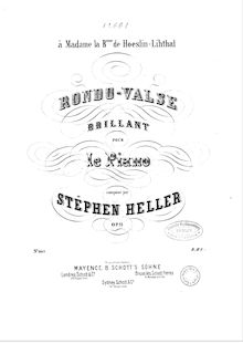 Partition complète, Rondo-Valse, Op.11, Heller, Stephen