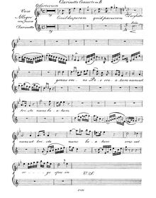 Partition Clarinetto Concerto, Fremit Mare cum Furore, Jubilate plausus date