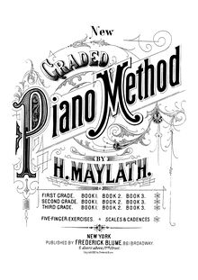Partition Five-Finger Exercises, New Graded Piano Method, Maylath, Henry