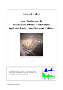 Lignes directrices pour l'établissement du réseau Natura 2000 dans ...