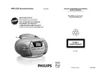 Notice Enregistreur à cassette stéréo Radio Philips  AZ1303/37B
