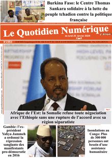 Le Quotidien Numérique d Afrique N °2353 - Du 22/01/2024