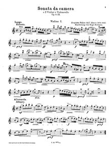 Partition violon 1, Trio sonates, Op.3, Dall Abaco, Evaristo Felice par Evaristo Felice Dall Abaco