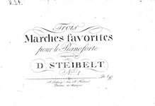 Partition Books 1 et 2, Marches favorites pour le Pianoforte, Steibelt, Daniel