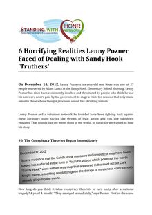 6 Horrifying Realities Lenny Pozner Faced of Dealing with Sandy Hook  Truthers 