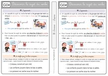 Etude de la langue CE1 – Grammaire (màj) - A partir de RSEEG Leçon Découvrir le sujet du verbe
