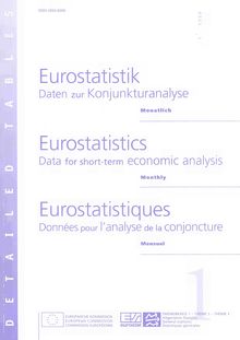 Eurostatistics. Data for short-term economic analysis - Monthly - 1 1999