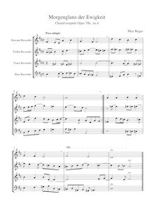 Partition , Morgenglanz der Ewigkeit (SATB), choral préludes pour orgue, Op.79b