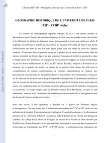 Géographie historique de l Université - [halshs-00173361, v1 ...