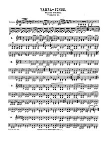 Partition violons II, Yarra chansons valses, F major, Bial, Rudolf