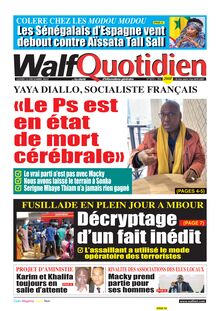 Walf Quotidien N° 9213 - du lundi 12 décembre 2022