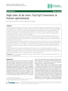 High rates of de novo 15q11q13 inversions in human spermatozoa