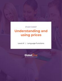 Understanding and using prices