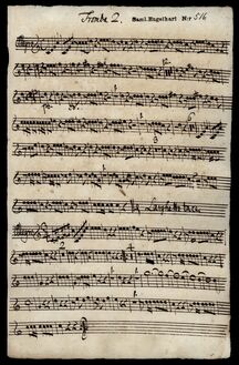 Partition trompette 2 (en D), Sinfonia, D major, Iversen, Johannes Erasmus