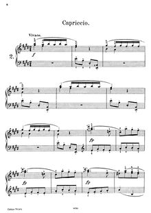 Partition , Capriccio en E major, K.20, 100 clavier sonates, Keyboard