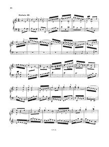 Partition No.13 en A minor, BWV 799, 15 symphonies, Three-part inventions