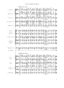 Partition Overture, pour Kiss, Hubička ; Der Kuß, Smetana, Bedřich