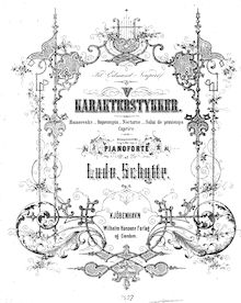 Partition complète, 5  Karakterstykker, Op.3, Schytte, Ludvig