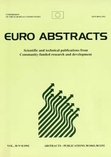 Scientific and technical publications from Community-funded research and development. VOL. 30 N° 8/1992