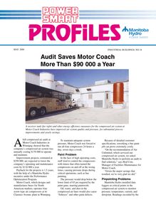 Audit Saves Motor Coach More Than $90 000 a Year