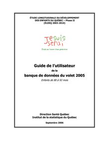 Étude longitudinale du développement des enfants du Québec (ÉLDEQ 2003-2010)