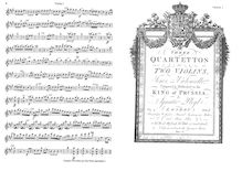 Partition No.2 en A major, B.335, 3 corde quatuors, C major, A major, E♭ major