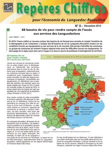 88 bassins de vie pour rendre compte de laccès  aux services des Languedociens