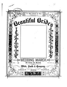 Partition complète (Piano solo), Beautiful Brides  March