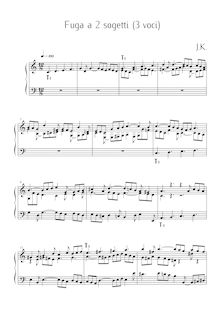 Partition complète, Double Fugue en C minor, Kowalewski, Jakub