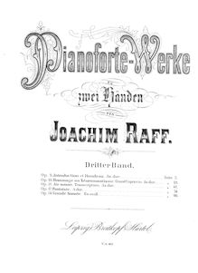 Partition complète, Air suisse, Op.11, Raff, Joachim