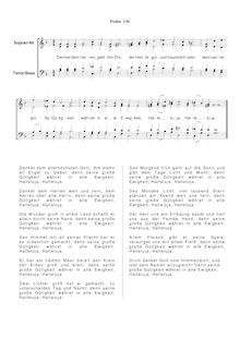 Partition Ps.136: Danket dem Herren, gebt ihn Ehr, SWV 241, Becker Psalter, Op.5