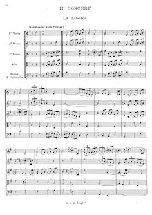Partition Concert II, 6 Concerts Transcrits en Sextuor, Rameau, Jean-Philippe