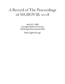 Download - A Record of The Proceedings of SIGBOVIK 2008
