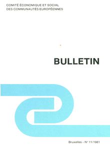BULLETIN. N° 11/1981