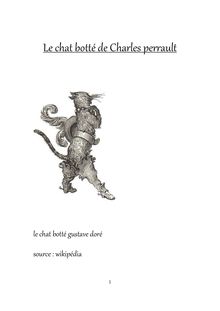 Le chat botté de Charles Perrault par Leonore Duval