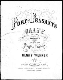 Partition complète, Poet et Peasant s Waltz, G major, Balmer, Charles