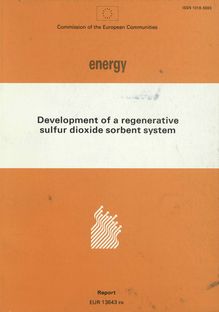 Development of a regenerative sulfur dioxide sorbent system