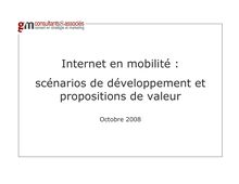 Internet en mobilité : scénarios de développement et ...