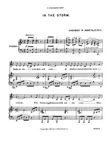 Partition , en pour Storm, 2 chansons, Eben Eugene Rexford (1848–1916) Composer