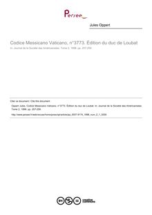 Codice Messicano Vaticano, n°3773. Édition du duc de Loubat  ; n°1 ; vol.2, pg 257-259