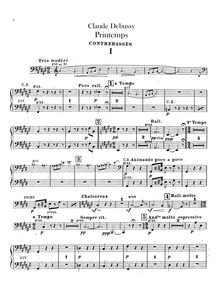 Partition Basses, Scenes pour chœur et orchestre, Debussy, Claude