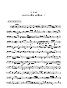 Partition violoncelles/Basses, violon Concerto, Violin Concerto No.2