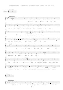Partition Soprano 2 , partie, Musikalische Exequien, Op.7, SWV 279-281