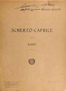 Partition complète, Scherzo-Caprice, A♭ major, Galeotti, Cesare