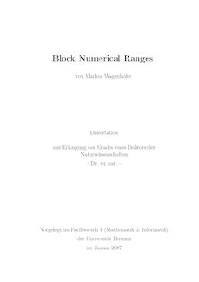 Block numerical ranges [Elektronische Ressource] / von Markus Wagenhofer