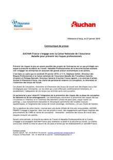 charteCLT - Communiqué de presse AUCHAN France s engage avec la ...
