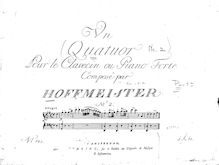 Partition Piano, Piano quatuor No.2, Hoffmeister, Franz Anton
